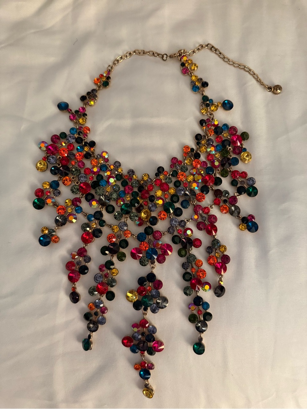 Multicolor Statement Bib Necklace - Women Jewelry
